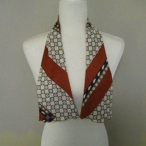 Petite rust & navy scarf